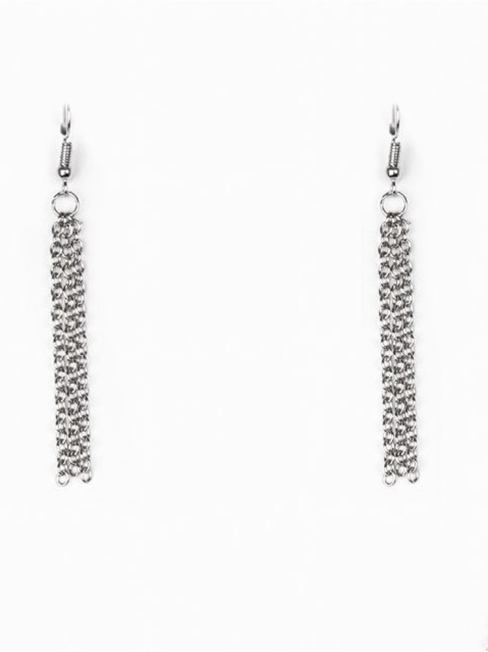 NEW✨ Paparazzi Silver Multi-Chain Tassel Drop Earrings